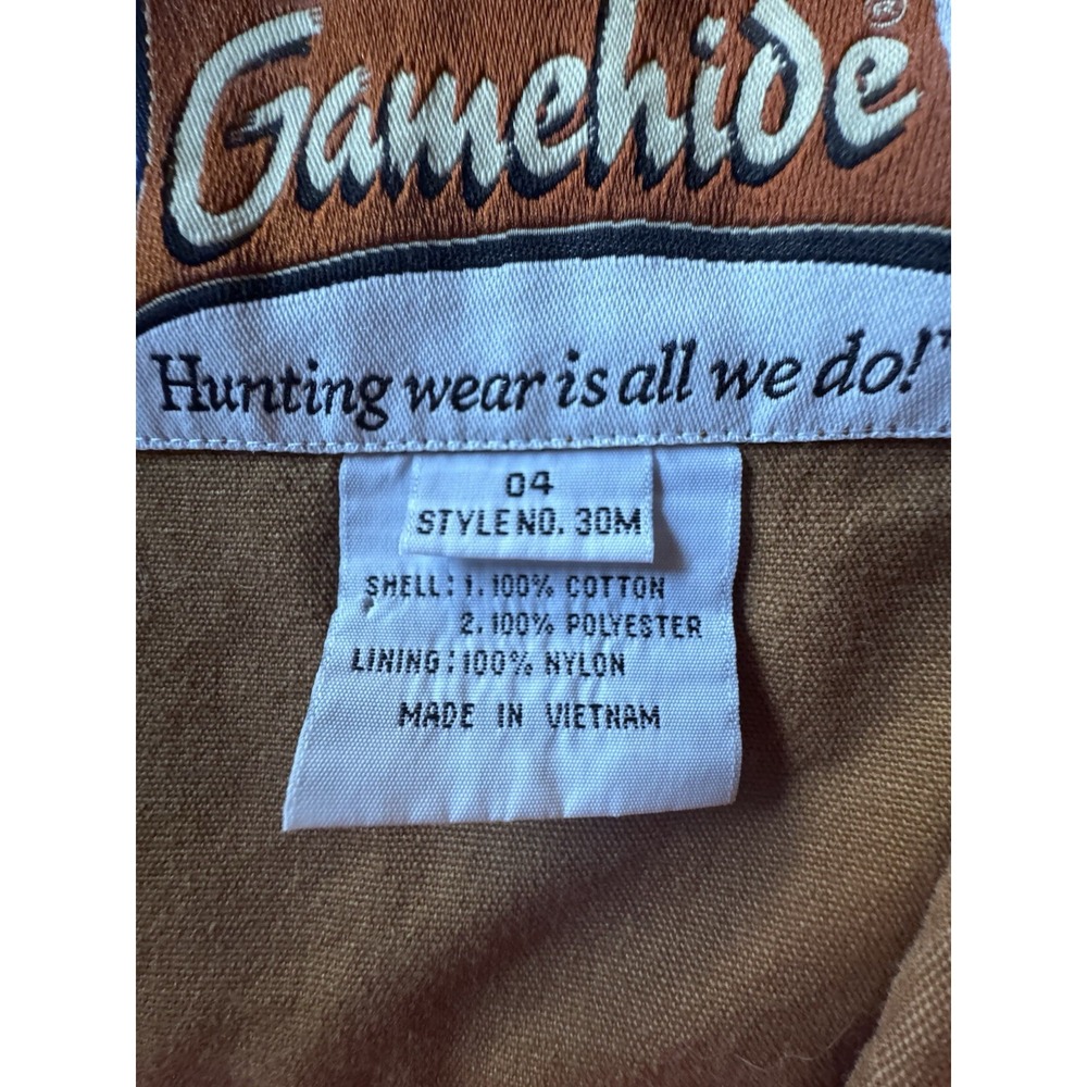 Game Hide Upland Pheasant Hunting Vest Men's Size Large Tan/Orange Cargo Pockets - Picture 6 of 9